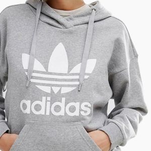 Adidas Grey Trefoil Sweatshirt
